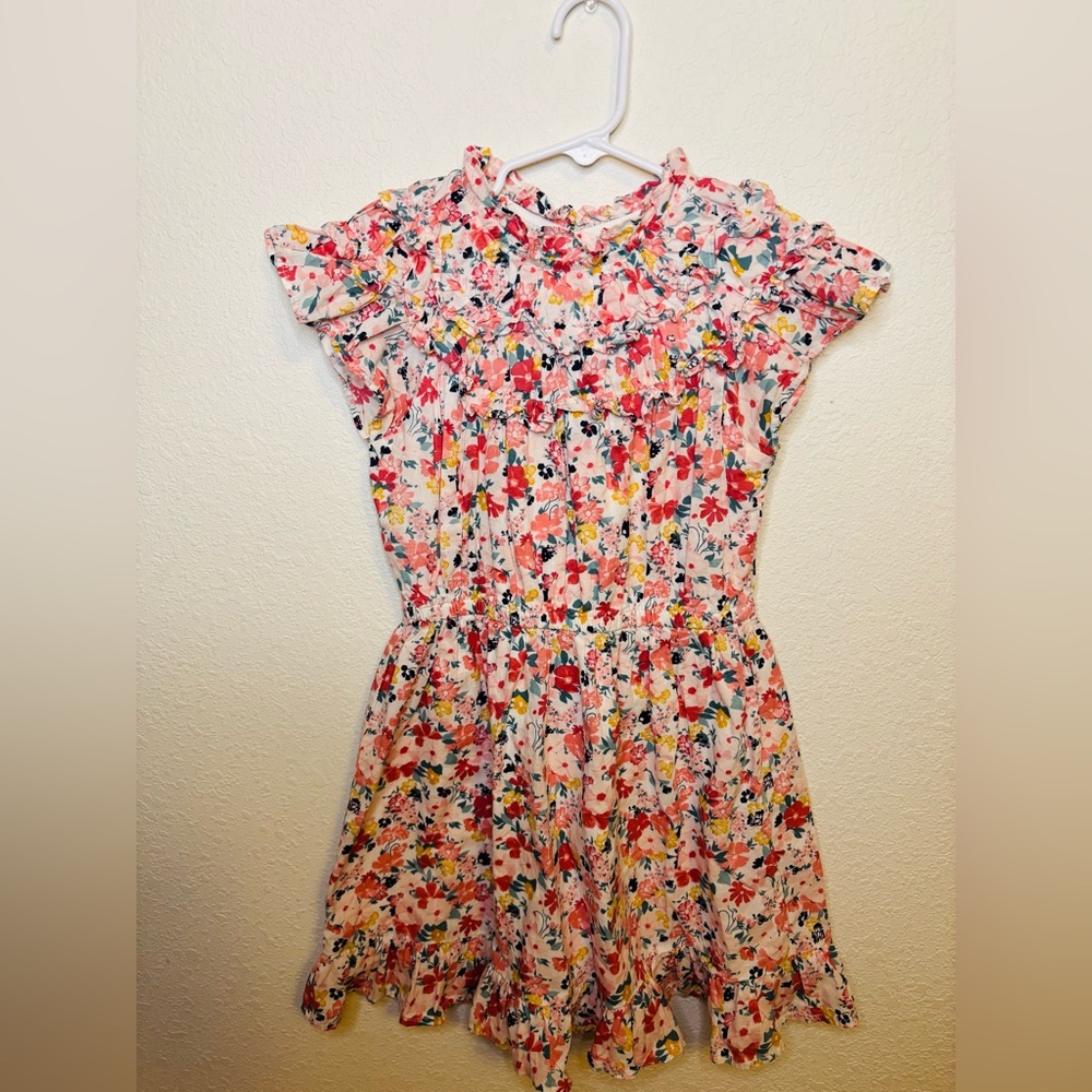 Janie and Jack Floral Ruffle Dress - Multicolor